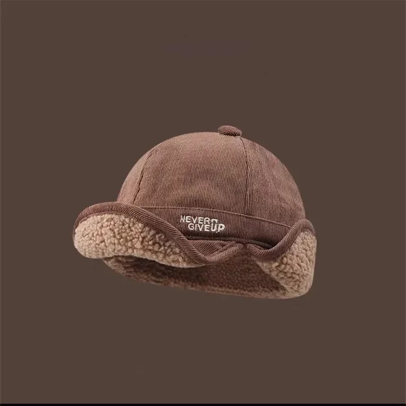 Multifunctional Winter Warm Thicken Duck Tongue Ear Protection Hat Windproof Fleecelined LeiFeng Ha