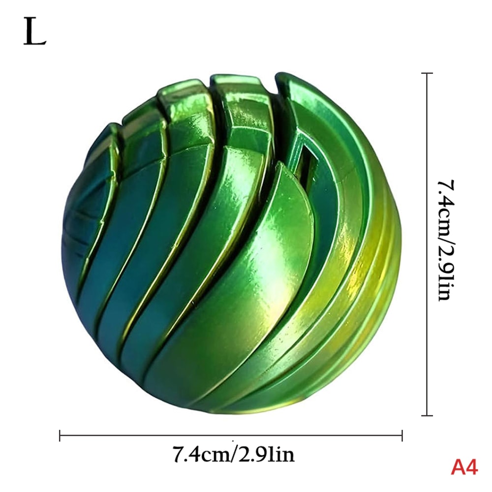 Printed Slime Ball Fidget Toy Twistsphere Gear Liquid Flow Ball With Rotating Design Stress Relief 9