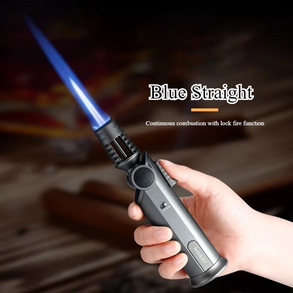 Inflatable HighFlame Metal Torch Lighter Rotate The Nozzle At Any Angle Ignition Lock Fire Design 6