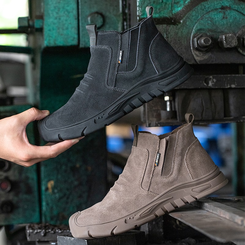 Anti-Puncture Work Shoes, Steel Toe Cap Boots, Indestructible Safety Boots for Men, Outdoor Work Shoes for Men