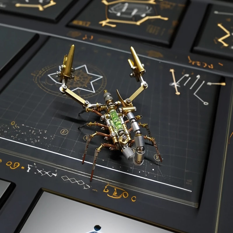 DIY Mechanical Spider Kit, Cyberpunk Metal Puzzles, Creative Insect Assembly, Handmade Metal Puzzle