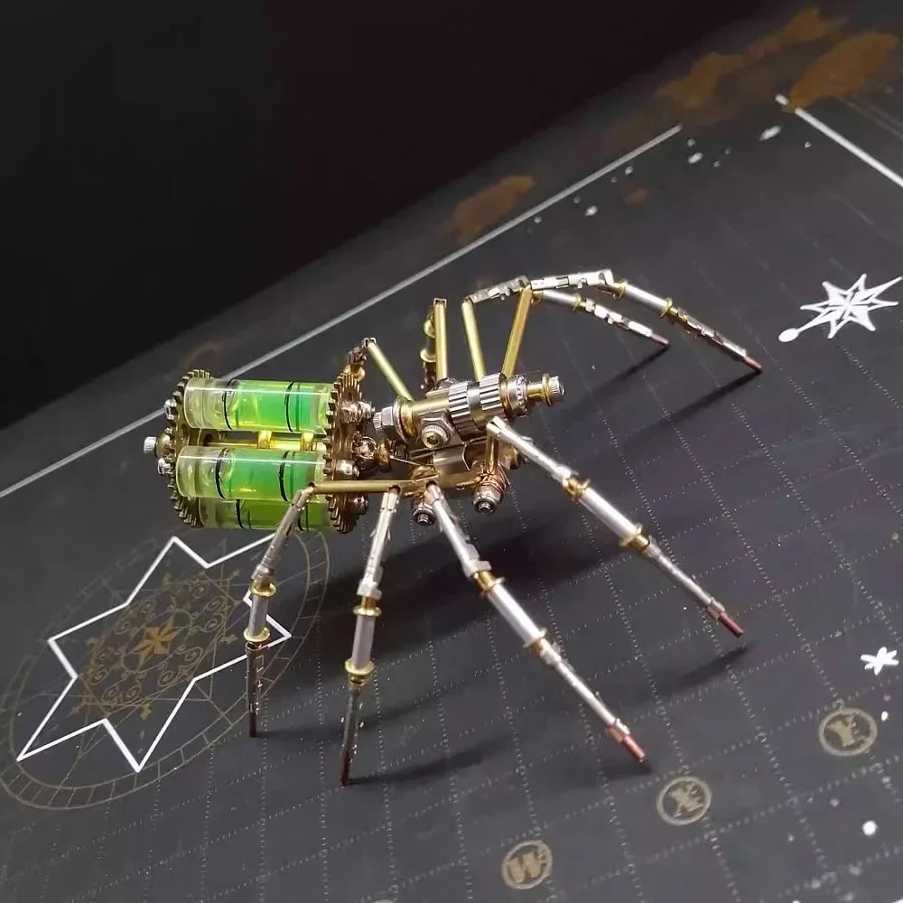 DIY Mechanical Spider Kit, Cyberpunk Metal Puzzles, Creative Insect Assembly, Handmade Metal Puzzle