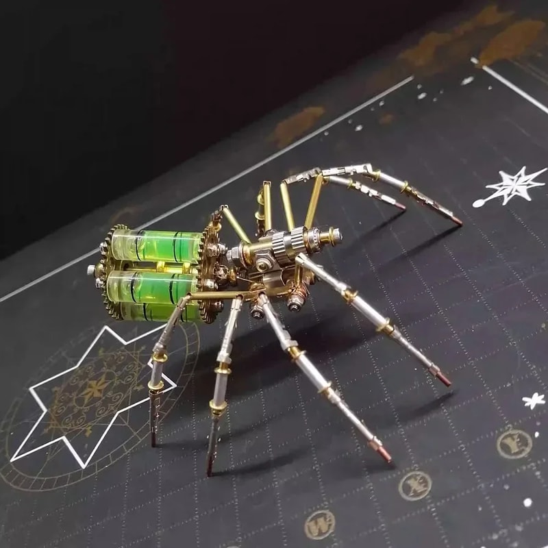 DIY Mechanical Spider Kit, Cyberpunk Metal Puzzles, Creative Insect Assembly, Handmade Metal Puzzle