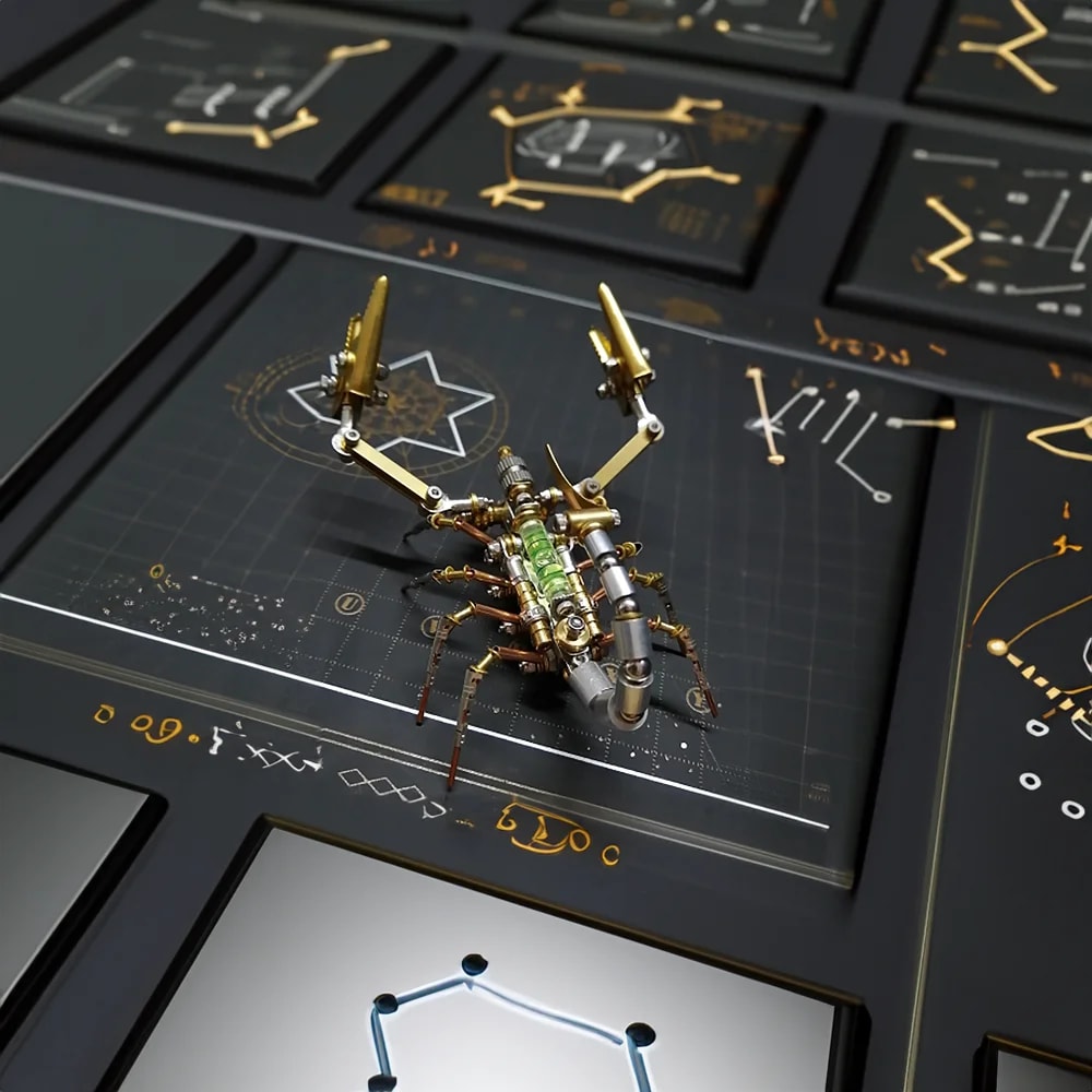 DIY Mechanical Spider Kit, Cyberpunk Metal Puzzles, Creative Insect Assembly, Handmade Metal Puzzle
