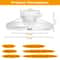 LED Ceiling Fan Light For Bedroom Living Room Modern Round Pendant Fan Lamp Adjustable Speeds Smart