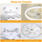 LED Ceiling Fan Light For Bedroom Living Room Modern Round Pendant Fan Lamp Adjustable Speeds Smart