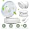 WallMounted Portable Desktop Fan Rechargeable Adjustable Wind Speeds Quiet Brushless Motor 2