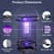 Outdoor Solar Powered Mosquito Fly Bug Zapper Insect Killer Lamp UV Light Waterproof Electric Trap 6