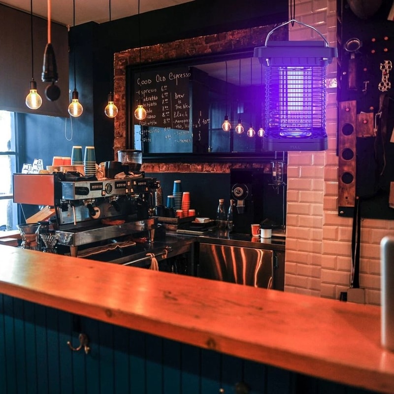 Outdoor Solar Powered Mosquito Fly Bug Zapper Insect Killer Lamp UV Light Waterproof Electric Trap 9