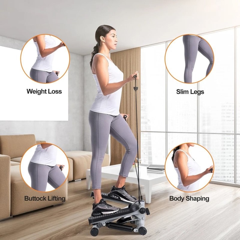 Mini Stepper For Weight Loss Full Body Workout With LCD Monitor Portable Stair Stepper Exercise Equ 8