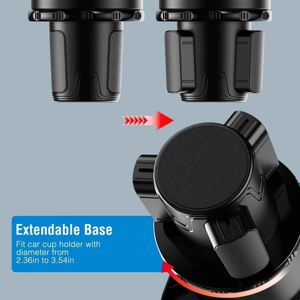 Rotating Car Travel Cup Holder Coffee Mount Expander Portable Food Tray 7