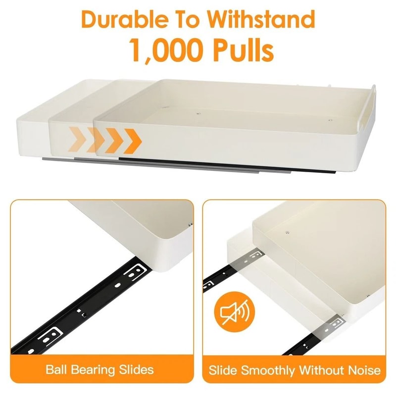 Pull Out Cabinet Organizer Kitchen Drawer Carbon Steel Pull Shelf Holder Easy Install Rustproof Org 10