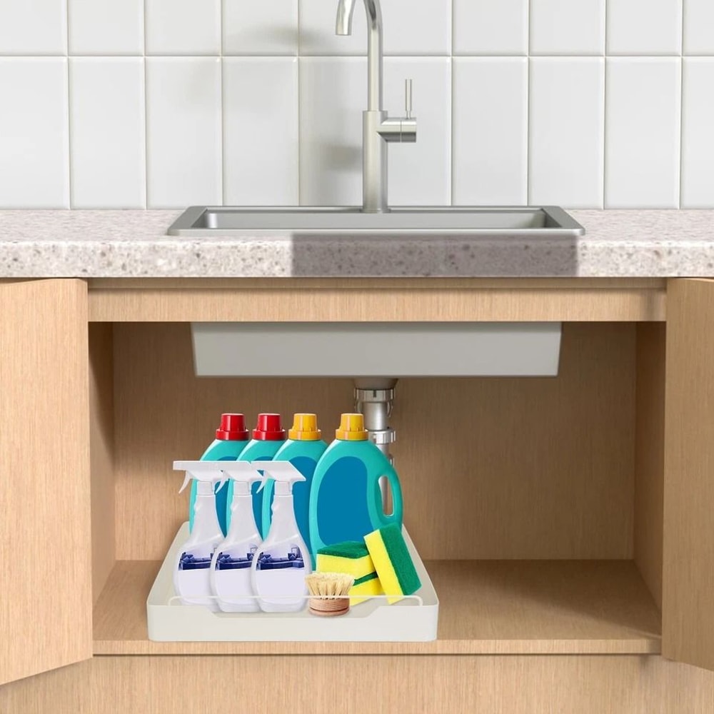 Pull Out Cabinet Organizer Kitchen Drawer Carbon Steel Pull Shelf Holder Easy Install Rustproof Org 3