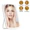 LED Lighted Makeup Mirror Brightness Adjustable Vanity Desk Mirror USB Rechargeable With Light Colo 4