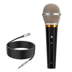 microphone, handheld dynamic mic for karaoke, wired singing mic with cable for clear vocal reproduction