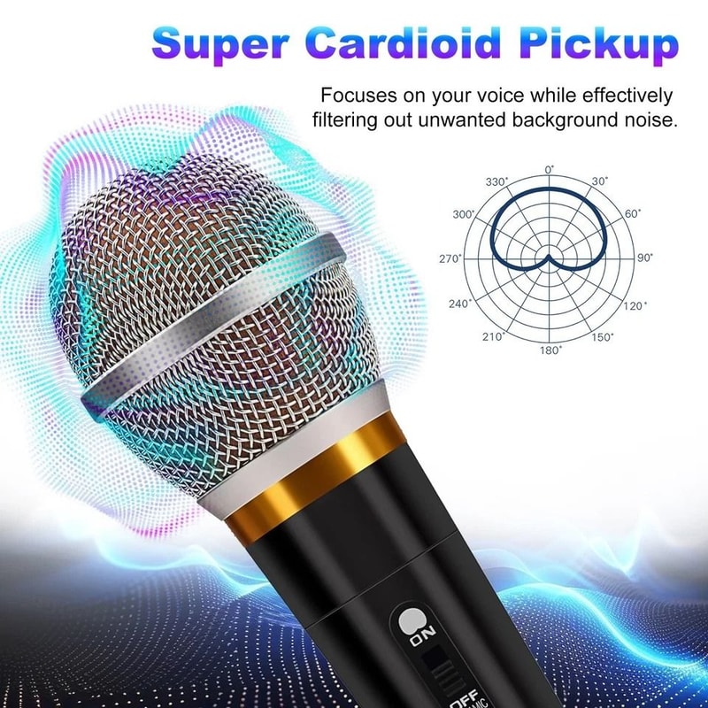 Microphone Handheld Dynamic Mic For Karaoke Wired Singing Mic With 13ft Cable For Clear Vocal Repro 10