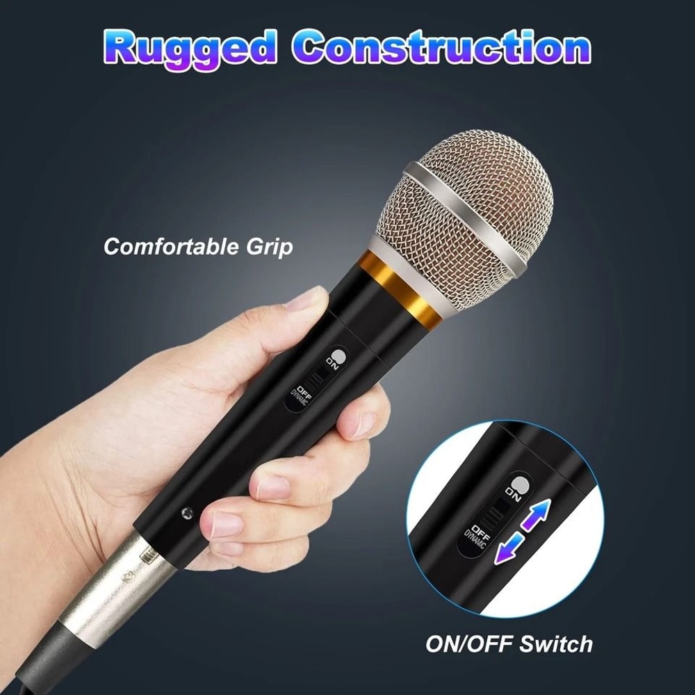 Microphone Handheld Dynamic Mic For Karaoke Wired Singing Mic With 13ft Cable For Clear Vocal Repro 5