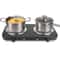 New Electric Double Burner Hot Plate Cooktop Portable Heating Stove For Cooking Camping 4