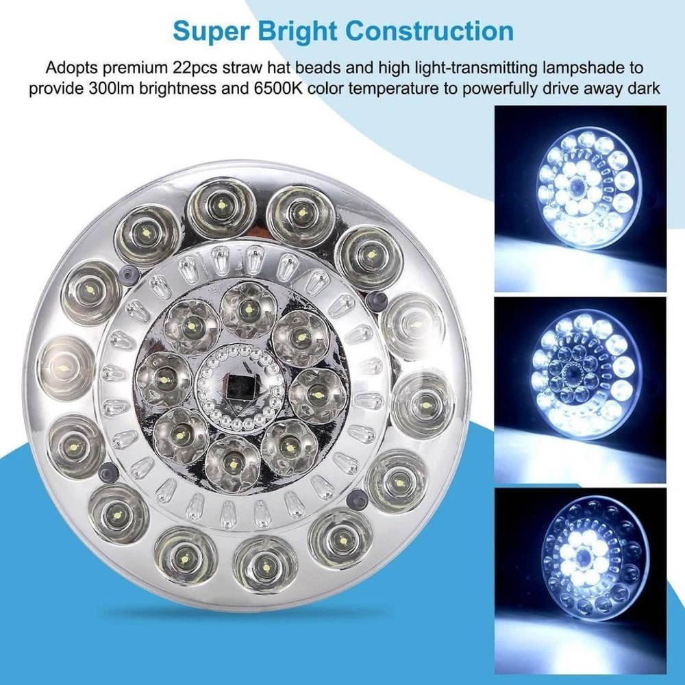 Portable Solar Powered LED Lamp LED Light For Camping Yard Garden InOutdoor Use Tent Lighting 8