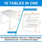 Adjustable Portable Folding Table Smart Laptop Desk Bed Mate For Dining TV Watching Study And Work 7