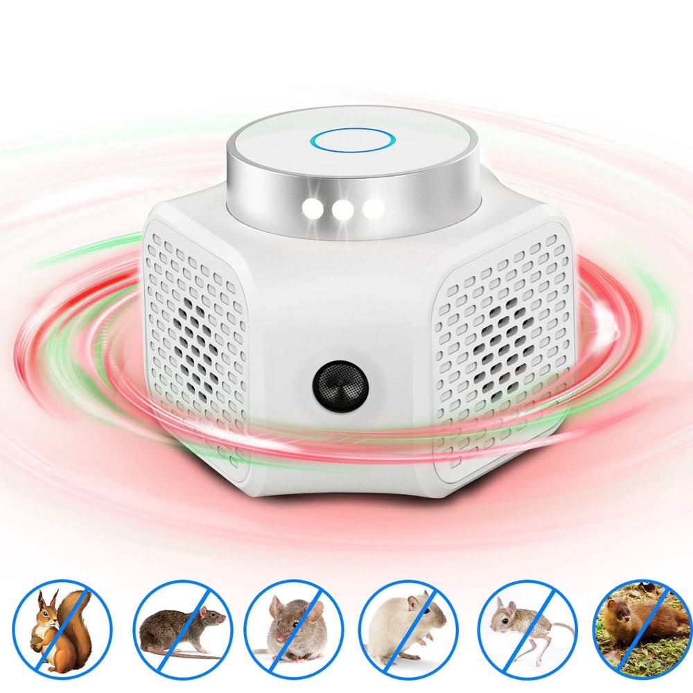 Ultrasonic Rodent Chase Repeller Plugin Mouse And Rat Control Indoor Pest Control For Mice Roaches 14