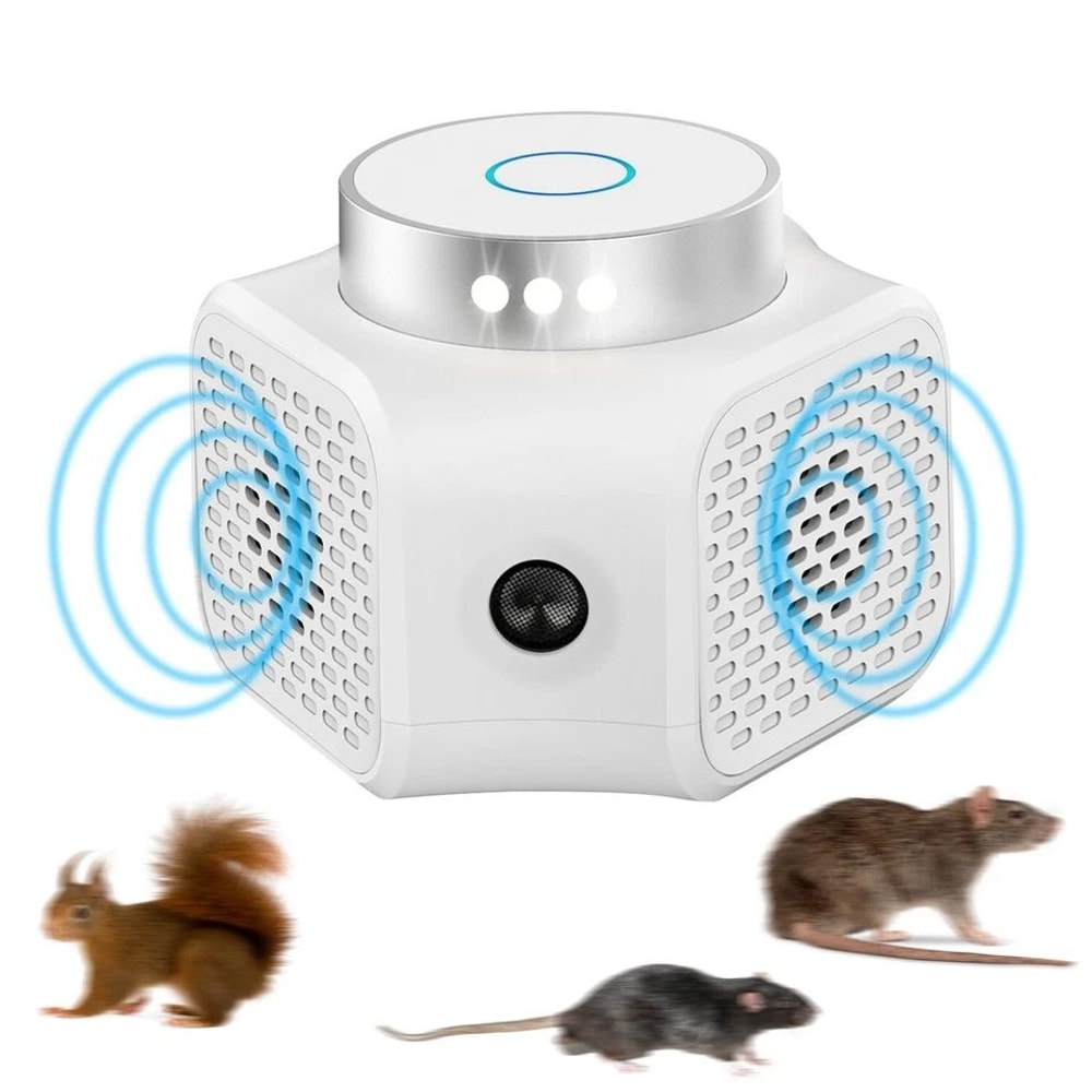 Ultrasonic Rodent Chase Repeller Plugin Mouse And Rat Control Indoor Pest Control For Mice Roaches 0