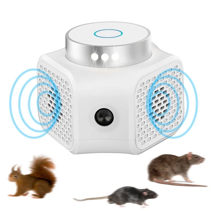 Ultrasonic Rodent Chase Repeller Plugin Mouse And Rat Control Indoor Pest Control For Mice Roaches 0