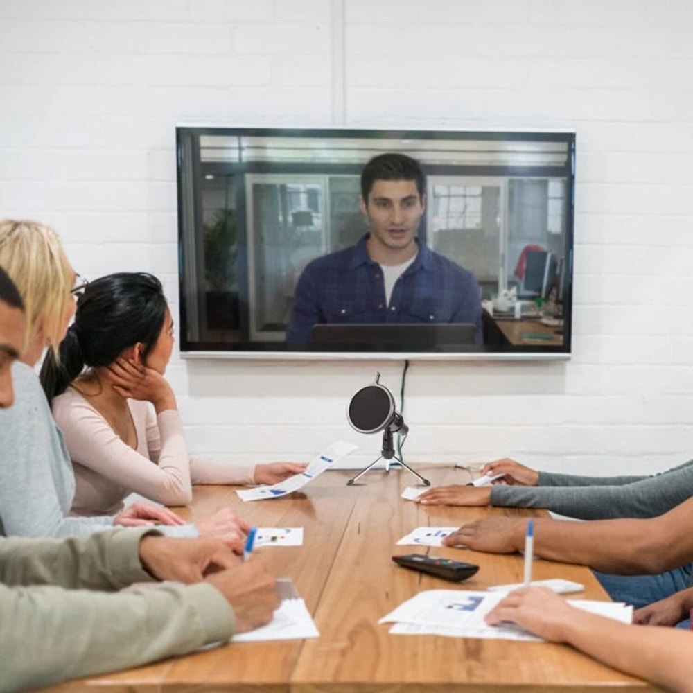 USB Condenser Microphone Tripod Stand Game Chat Recording For Computer Studio Use 8