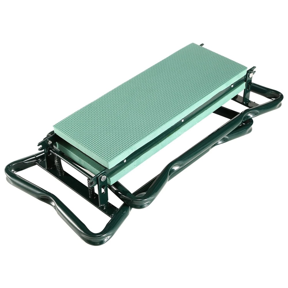 Garden Kneeler Seat Bench With EVA Pad Foldable Stool Tool Pouch Sturdy Iron Construction Perfect F 10
