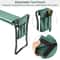 Garden Kneeler Seat Bench With EVA Pad Foldable Stool Tool Pouch Sturdy Iron Construction Perfect F 3