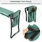 Garden Kneeler Seat Bench With EVA Pad Foldable Stool Tool Pouch Sturdy Iron Construction Perfect F 3