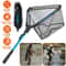 Fishing Net Hexagonal Foldable Design Durable Aluminum Alloy Handle Nano Coating Nylon Mesh Perfect
