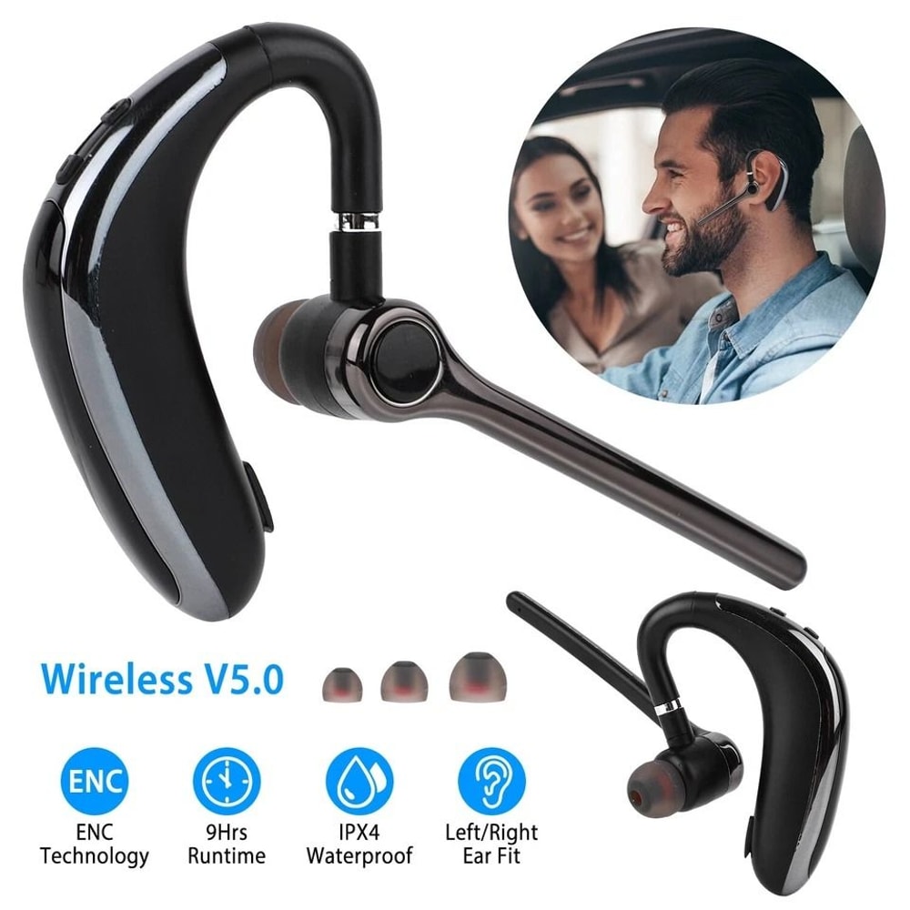 Noise Cancelling Wireless Earpiece Trucker Earbuds For Driving Stable Connection 1