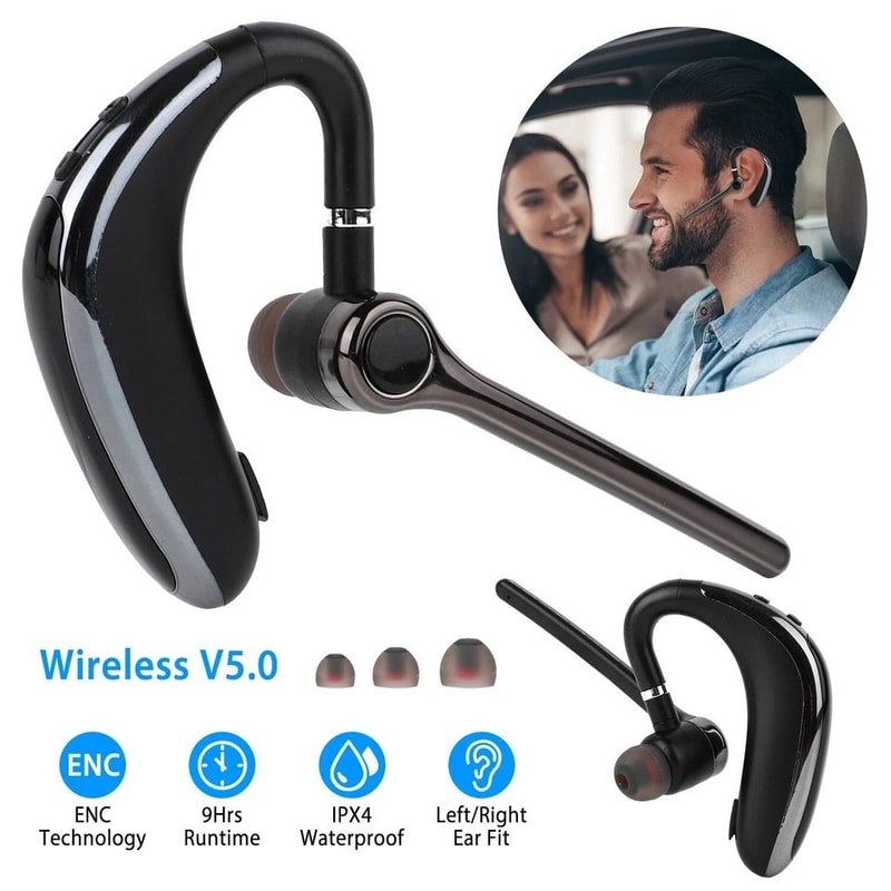 Noise Cancelling Wireless Earpiece Trucker Earbuds For Driving Stable Connection 1
