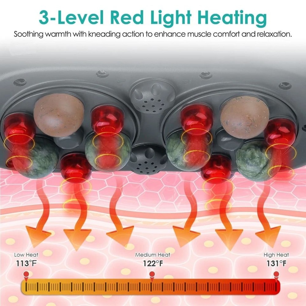 Electric Heated Abdominal Massager Leg Kneading AntiCellulite Machine With Red Light Therapy For Mu 3