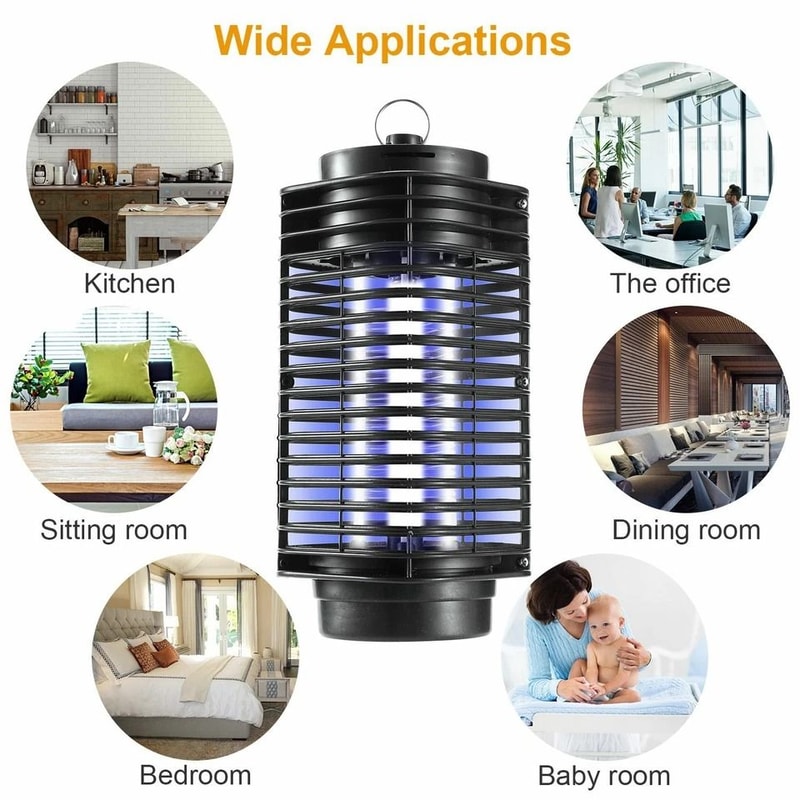 Electric UV Mosquito Zapper Fly Bug Insect Killer Stinger Trap Lamp Safe Pest Control For Home Offi 9
