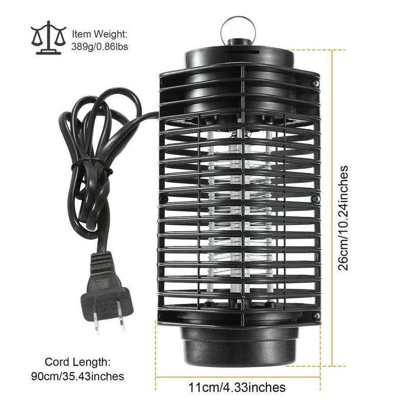 Electric UV Mosquito Zapper Fly Bug Insect Killer Stinger Trap Lamp Safe Pest Control For Home Offi 10