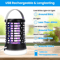 Mosquito Zapper Lamp Bug Zapper Light Waterproof Mosquito Killer For Outdoor Indoor Use 13
