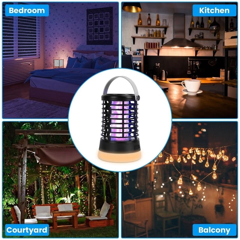 Mosquito Zapper Lamp Bug Zapper Light Waterproof Mosquito Killer For Outdoor Indoor Use 5