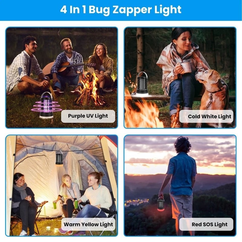 Mosquito Zapper Lamp Bug Zapper Light Waterproof Mosquito Killer For Outdoor Indoor Use 6