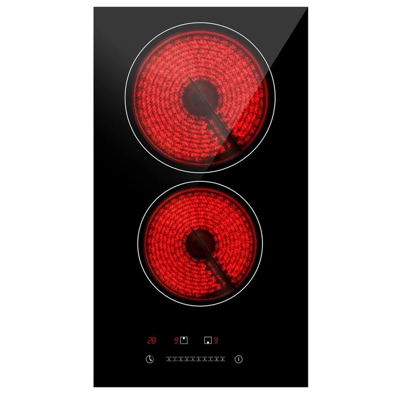 Electric Stove Hot Plates Dual Burner Ceramic Cooktop Touch Control Adjustable Power Levels Fast He 1