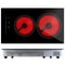 Electric Stove Hot Plates Dual Burner Ceramic Cooktop Touch Control Adjustable Power Levels Fast He 0