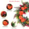 Fall Wreath With Pumpkin Leaves Berries And Flowers Autumn Party Decor For Indoor And Outdoor Use 6