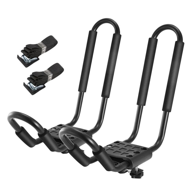 Heavy Duty Kayak Carrier Load Capacity Universal Boat Car Roof Mount JBar Rack Kayak Canoe Paddle B 0
