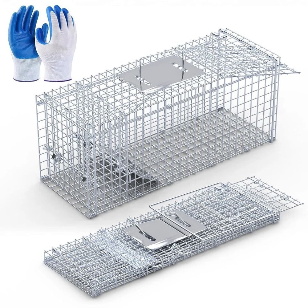 Humane Animal Trap Cage Live Trap For Mice Squirrel Rodents Safe For Pets Durable Metal Constructio 1