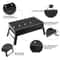 Portable Foldable BBQ Grill Compact Charcoal Stove Ideal For Camping Shish Kabob Grilling In Small 4