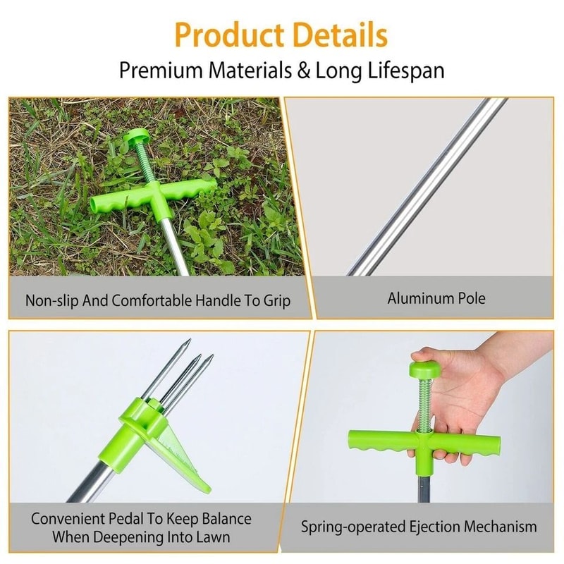 Weed Puller Twister Stand Up Grass Root Remover Garden Weeder For Lawn Effective Lawn Tool For Easy 4