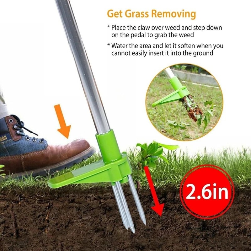 Weed Puller Twister Stand Up Grass Root Remover Garden Weeder For Lawn Effective Lawn Tool For Easy 6