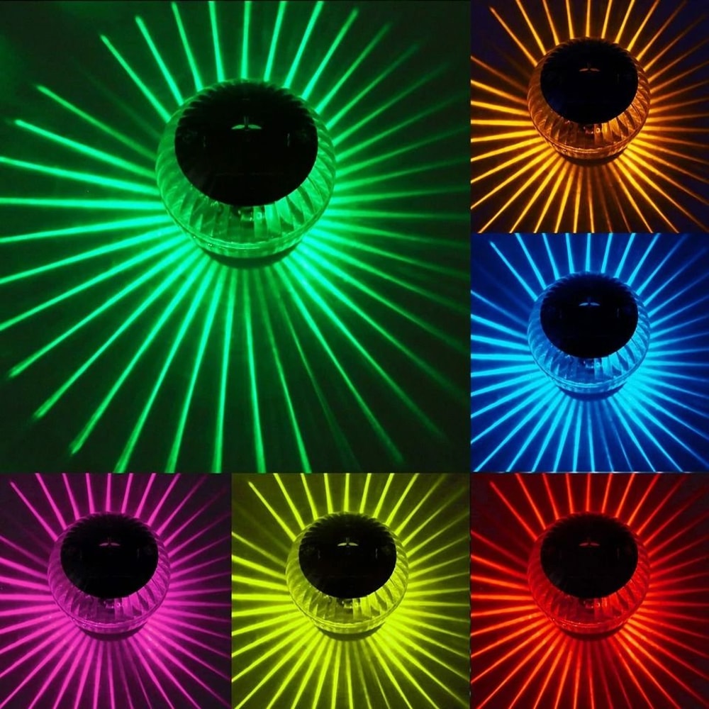 Solar Floating LED Lights For Garden Pond Pool Color Changing Ball Lamp Waterproof IP65 6