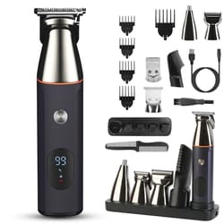 cordless men electric shaver, razor trimmer hair shaver, grooming kit gift set